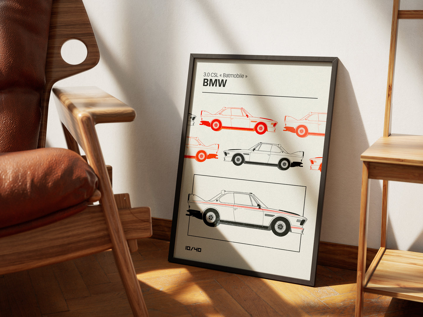 Affiche BMW 3.0 CSL - Mockup