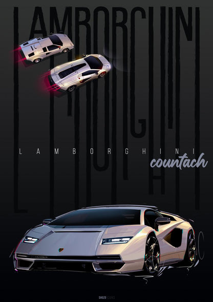 Lamborghini Countach LPI 800-4 by @Shozo