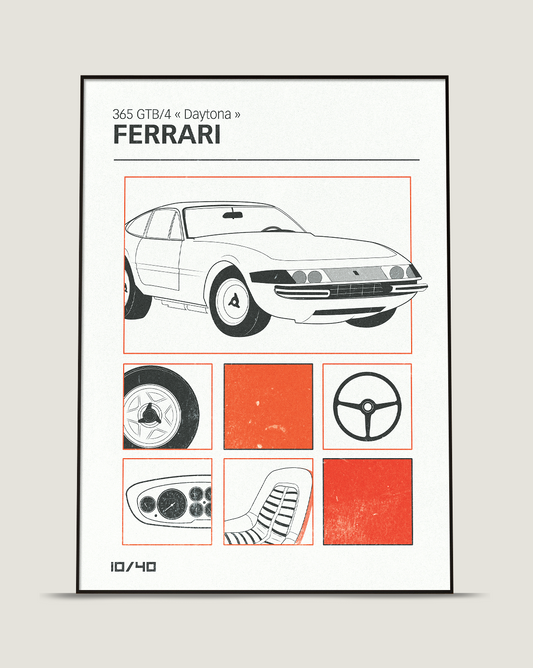 Poster Ferrari 365 GTB/4 "Daytona"